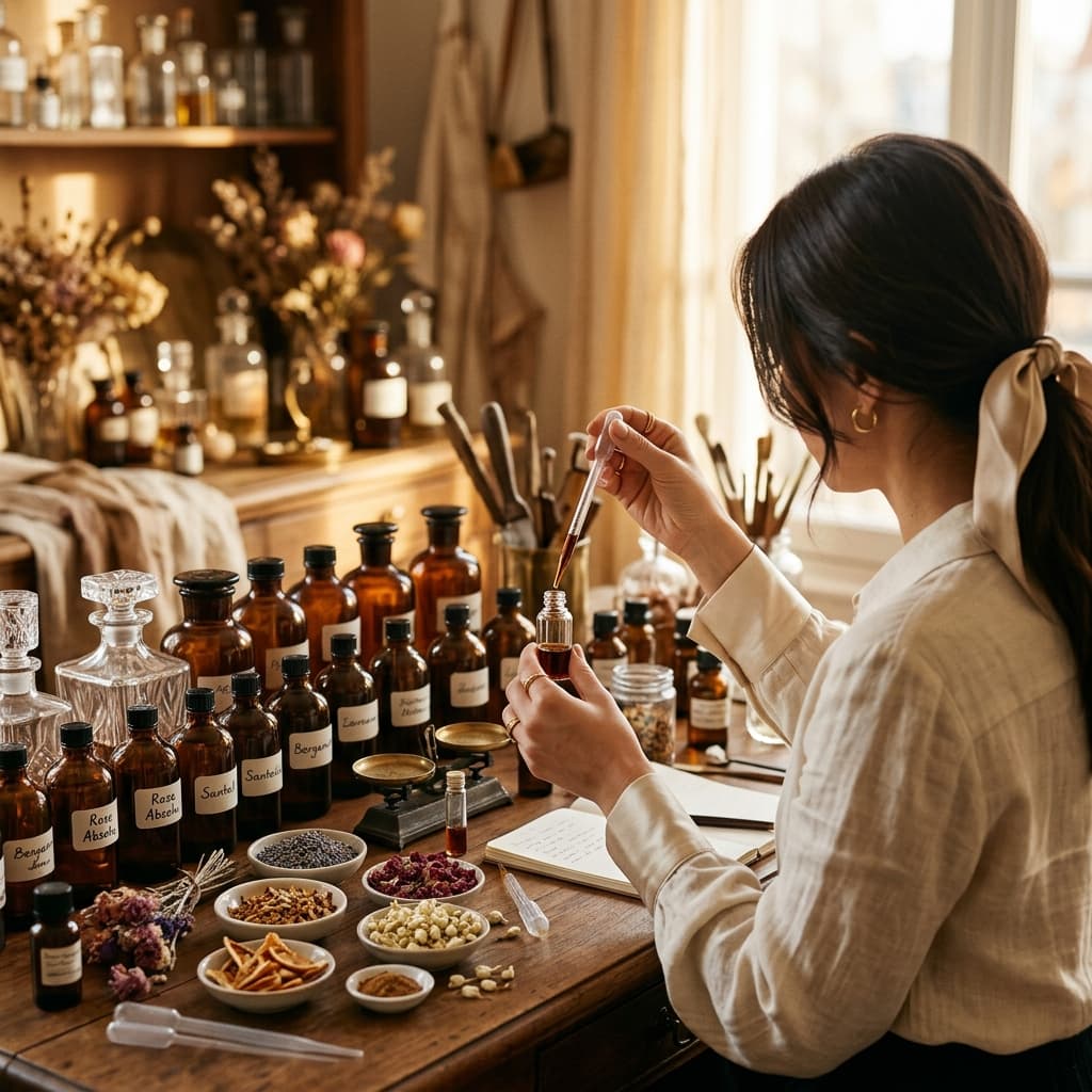 The founder of Noor by Mahnoor at work in her atelier